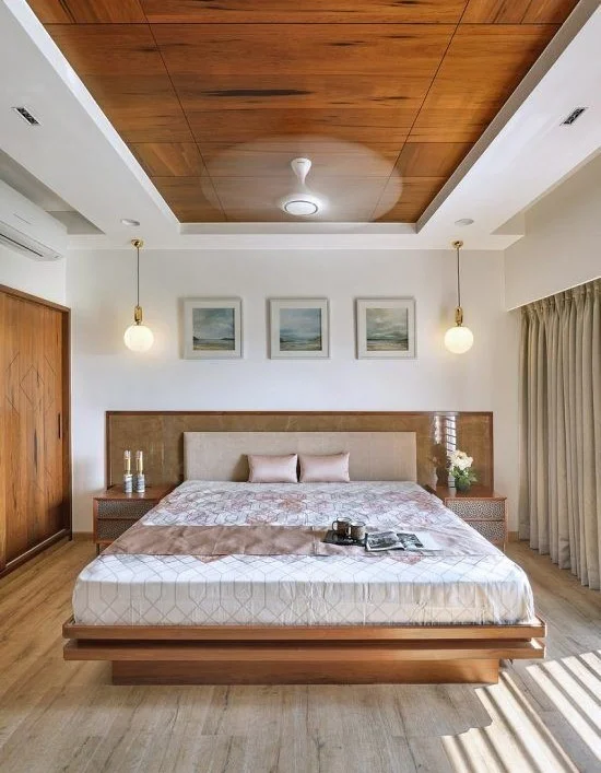 Contemporary Wooden Master Bedroom Design